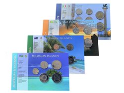 MONNAIES SET 8 world coins