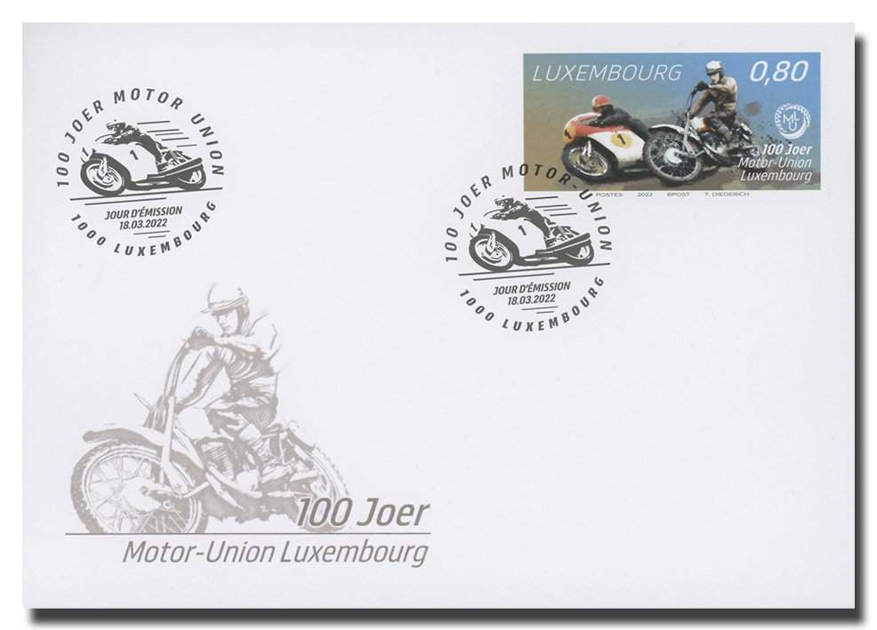 FDC - 100 ans Moto Union Luxembourg asbl