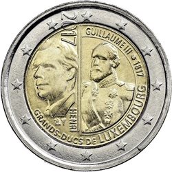 2 euros 2017 Guillaume III